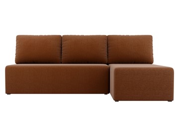 Угловой раскладной диван Поло, Коричневый (рогожка) в Туле - предосмотр 1