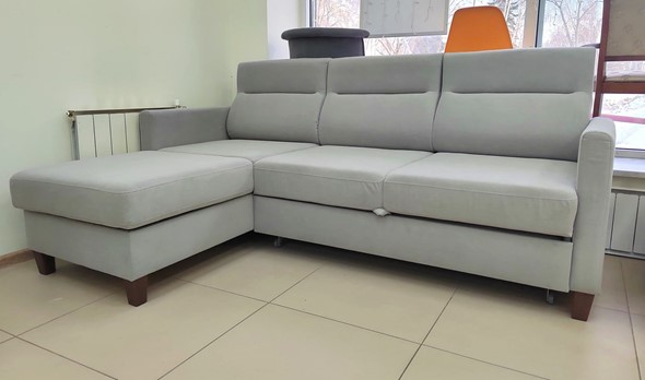 Угловой диван Марсель Luma 13 серый велюр в Туле - изображение