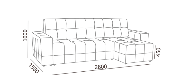 Угловой диван с оттоманкой Реал ДУ в Туле - изображение 5