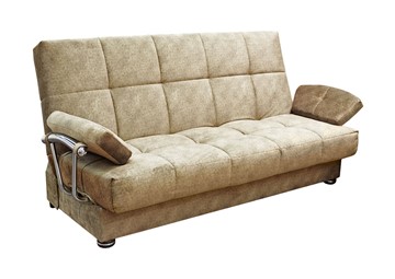 Прямой диван Милана 6 БД с хром. подлокотниками, Боннель в Туле