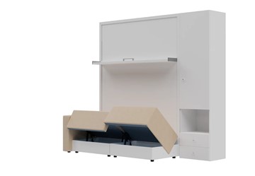 Диван Кровать-трансформер Smart (КД 1400+ШП), шкаф правый, левый подлокотник в Туле - предосмотр 1