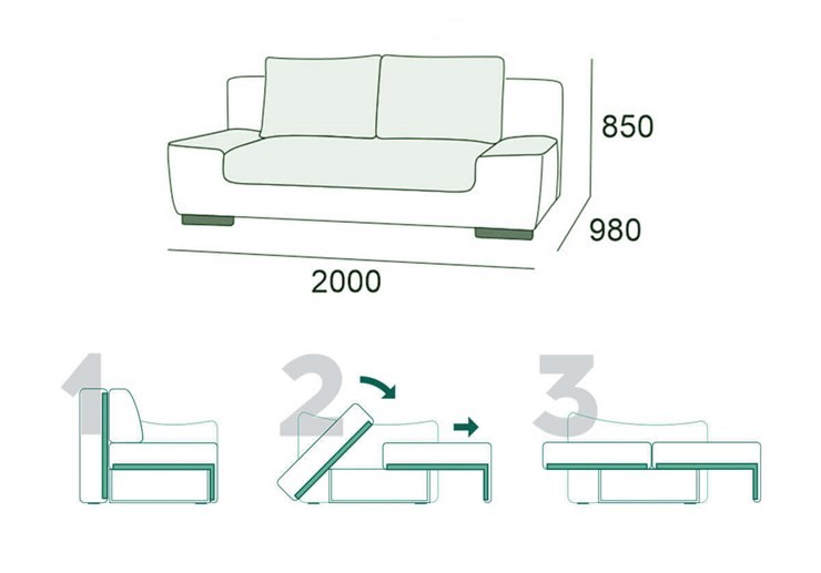 Прямой диван Бостон 3 БД в Туле - изображение 14