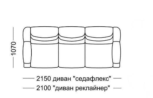 Прямой диван Мишель Элита 50 М, седафлекс в Туле - изображение 7