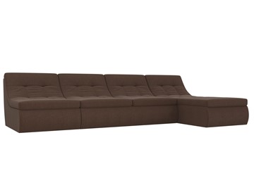 Большой модульный диван Холидей, Коричневый (рогожка) в Туле