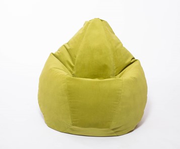 Кресло-мешок Груша малое, велюр однотон, травянное в Туле - предосмотр 1