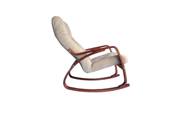 Кресло-качалка Гранд, замша крем в Туле - изображение 1