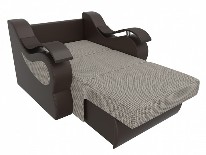 Кресло-кровать Меркурий (60), Корфу 02 (рогожка)/черный (экокожа) в Туле - изображение 1
