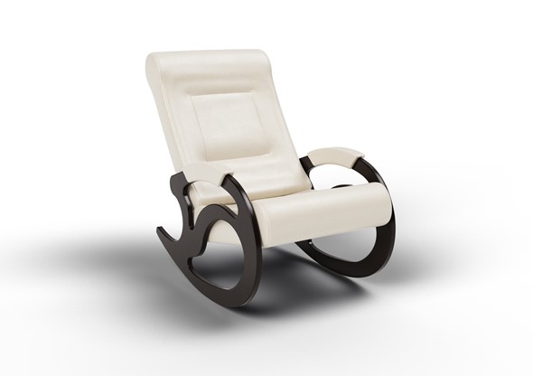 Кресло-качалка Вилла, экокожа крем 11-К-КР в Туле - изображение