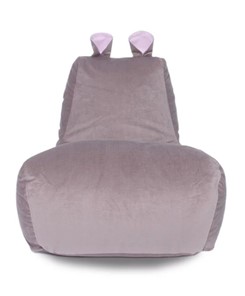 Кресло-игрушка Бегемот кофе/розовый в Туле