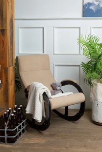 Кресло-качалка в гостиную Корсика, ткань Amigo Beige 34-Т-AB в Туле - предосмотр 8