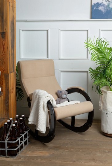 Кресло-качалка в гостиную Корсика, ткань Amigo Beige 34-Т-AB в Туле - изображение 8