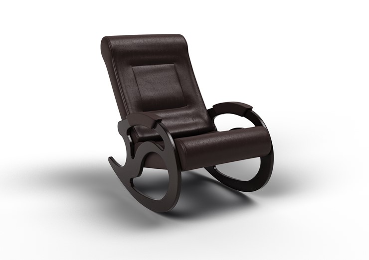 Кресло-качалка Вилла, экокожа крем 11-К-КР в Туле - изображение 1