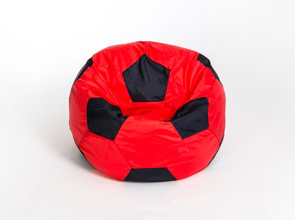 Кресло-мешок Мяч большой, красно-черный в Туле - изображение