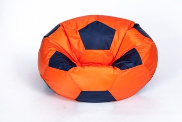 Кресло-мешок Мяч большой, оранжево-черный в Туле