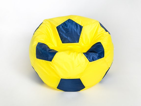 Кресло-мешок Мяч малый, желто-синий в Туле - изображение