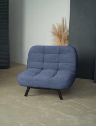 Кресло-кровать Абри опора металл (синий) в Туле - изображение 8
