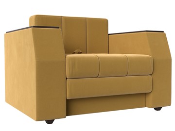 Кресло-кровать Атлантида, Желтый (Микровельвет) в Туле