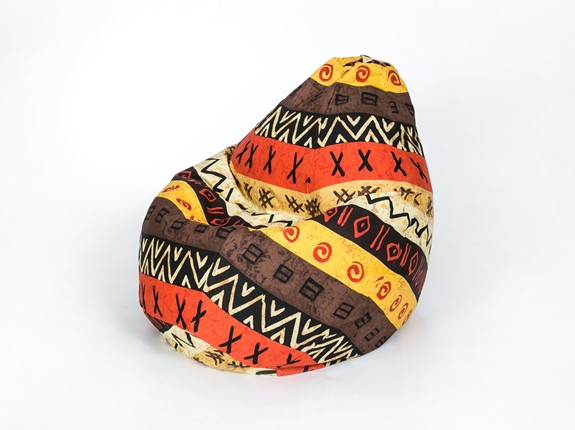 Кресло-мешок Груша среднее, жаккард, африкан в Туле - изображение
