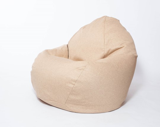 Кресло-мешок Макси, рогожка, 150х100, песочное в Туле - изображение