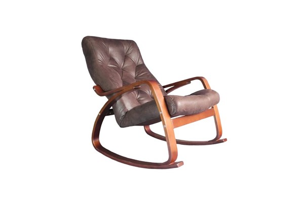 Кресло-качалка Гранд, замша шоколад в Туле - изображение