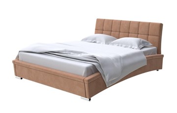 Кровать 2-спальная Corso-1L 160x200, Микровелюр (Manhattan Брауни) в Туле