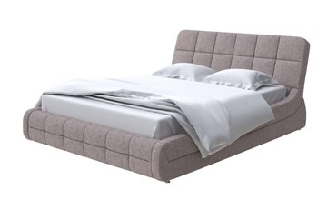 Кровать в спальню Corso-6 140x200, Рогожка (Levis 25 Светло-коричневый) в Туле