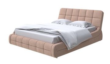 Двуспальная кровать Corso-6 140x200, Рогожка (Тетра Ореховый) в Туле