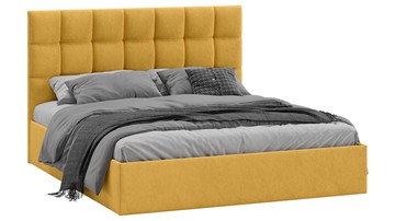 Кровать 2-спальная Эмбер тип 1 (Микровелюр Wellmart Yellow) в Туле