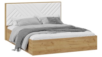 Спальная кровать Хилтон Тип 1 (Дуб крафт золотой/Белый) в Туле