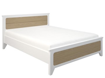 Двуспальная кровать Соня 1400, Белый/Дуб в Туле