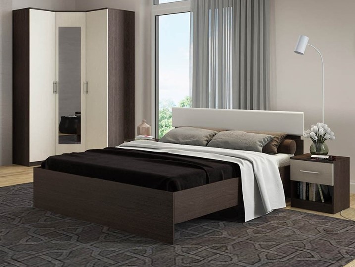 Кровать 2-спальная Светлана 1600, белый/дуб сонома в Туле - изображение 2