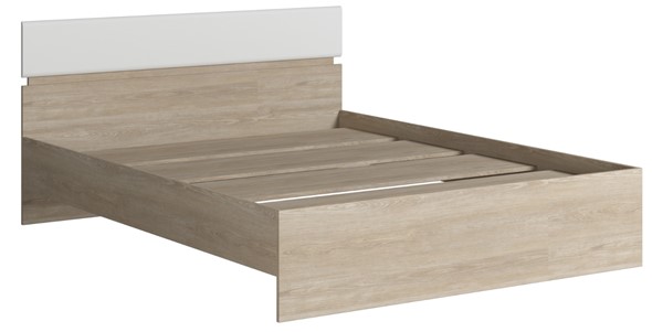 Кровать 2-спальная Светлана 1600, белый/дуб сонома в Туле - изображение