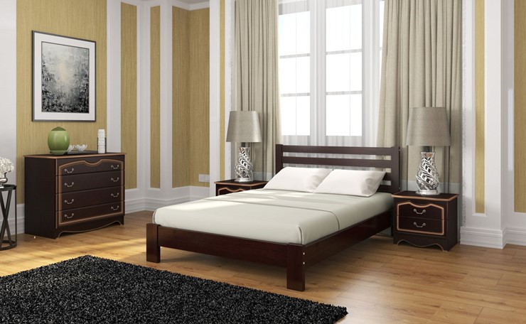 Кровать в спальню Вероника (Белый Античный) 160х200 в Туле - изображение 4
