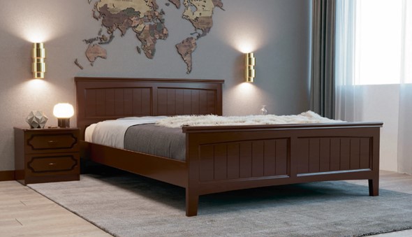 Полуторная кровать Грация-4 (Орех) 140х200 в Туле - изображение