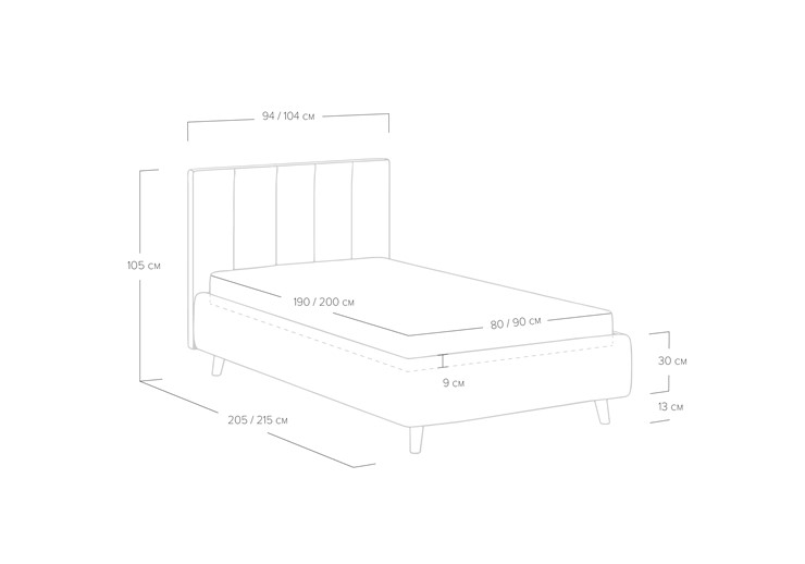Кровать с механизмом 1-спальная Alma 90х200 в Туле - изображение 4
