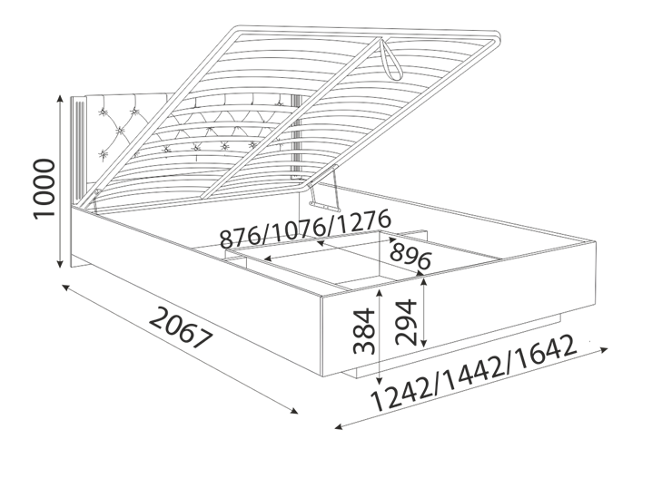 Кровать с механизмом односпальная Тиффани М40 в Туле - изображение 3
