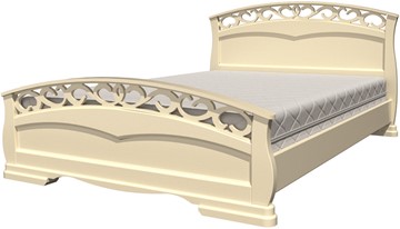 Кровать полутороспальная Грация-1 (слоновая кость) 140х200 в Туле