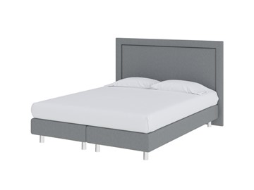 Кровать 1,5-спальная London Boxspring Elite 140х200, Рогожка (Savana Grey (серый)) в Туле