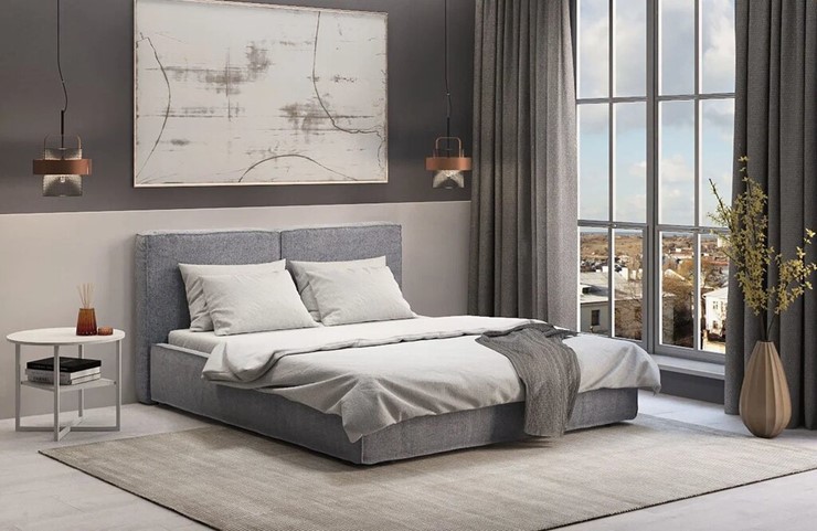 Кровать в спальню с подъемным механизмом Наоми 1400 в Туле - изображение 6