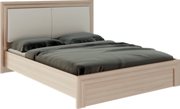 Спальная кровать Глэдис М31 (Шимо светлый/Белый текстурный) в Туле