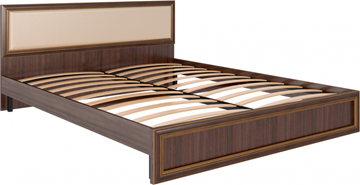 Кровать 2-х спальная Беатрис М10 с мягким изголовьем (Орех Гепланкт) в Туле