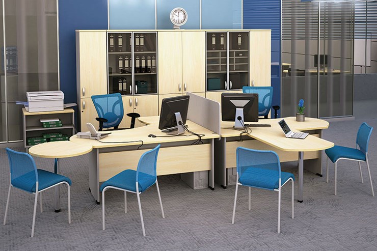 Офисный набор мебели Boston для 2 сотрудников по работе с клиентами в Туле - изображение