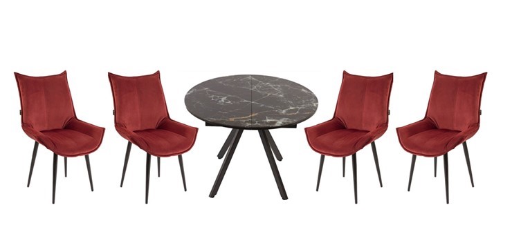 Набор мебели стол Олимп, 4 стула Осло в Туле - изображение