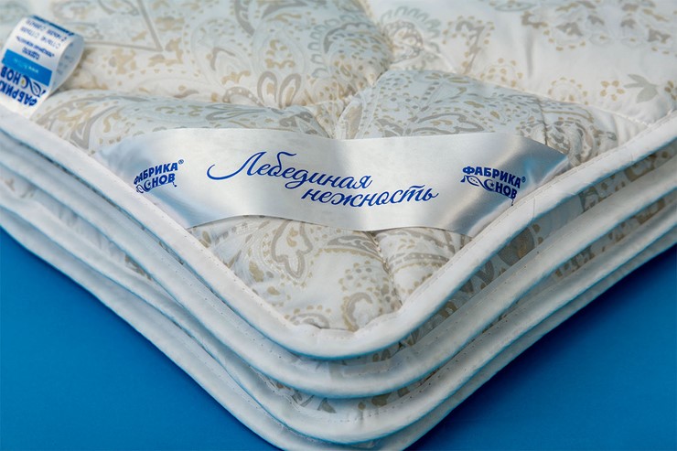 Одеяло всесезонное полутороспальное Лебединая нежность в Туле - изображение 1