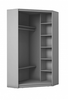 Детский угловой шкаф-купе Хит-У-24-4-77-29, Панда, Белый в Туле - изображение 1