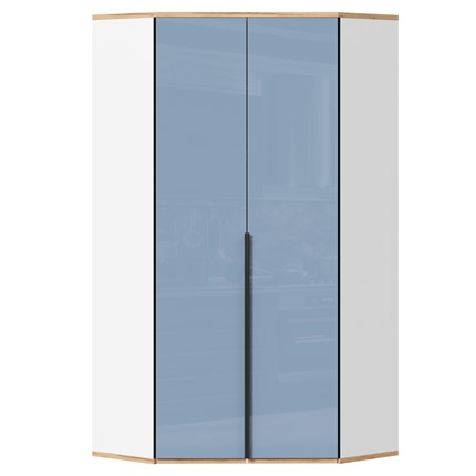 Угловой шкаф Урбан 528.060, белый/капри синий в Туле - изображение