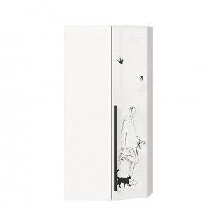 Угловой шкаф Джоли 45 ЛД 535.030, Серый шелк в Туле