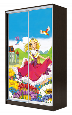 Детский шкаф-купе ХИТ 23-4-17-77-11, Принцесса, венге в Туле - изображение