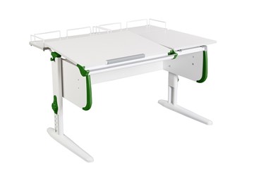 Растущий стол 1/75-40 (СУТ.25) + Polka_z 1/600 (2шт) белый/серый/Зеленый в Туле