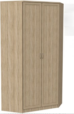 Шкаф распашной 403 несимметричный, цвет Дуб Сонома в Туле - изображение